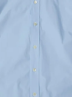 Unisex Soft Poplin BD Shirt i Soft Blue