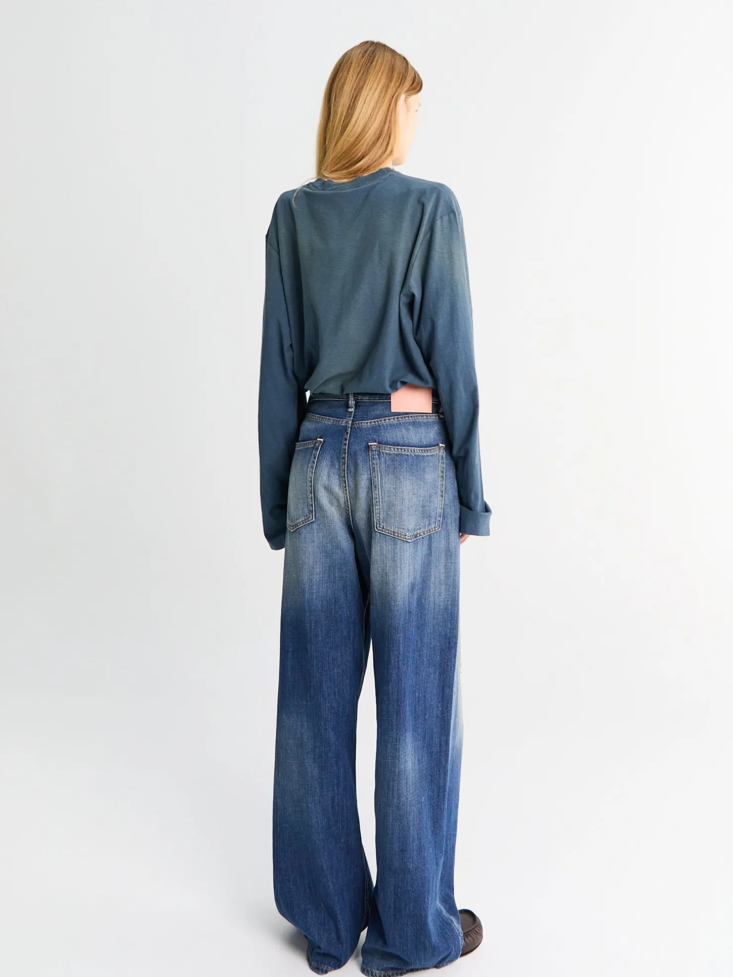 1981 U Trafalger Jeans i Mid Blue