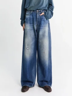 1981 U Trafalger Jeans i Mid Blue