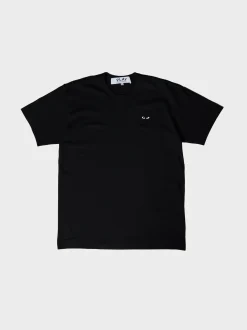 U T-Shirt Knit med Sort Heart i Sort