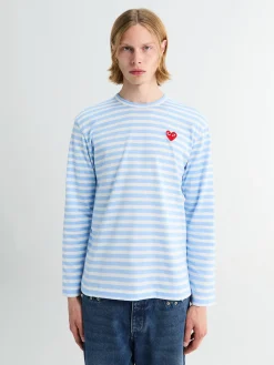 U T-shirt Red Emblem Knit i Blå