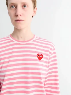 U T-Shirt Red Emblem Strik i Pink