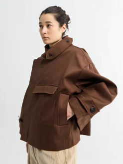 Vandafvisende trenchcoat i Dusty Brown