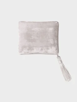 Velour Smykkeæske i Sølv