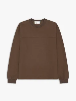 Waffle T-Shirt i Brun