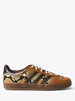 Wales Bonner Gazelle Snake Sneakers i Dust Rust, Wonder White og Collegiate Burgundy