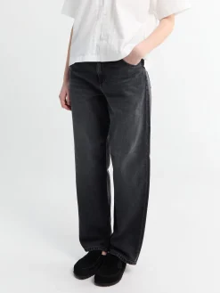 W' Arin Pant i Sort Dark Used Wash