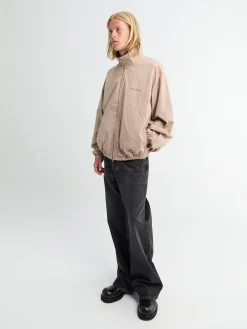 Washed Logo Jacket i Mushroom Beige
