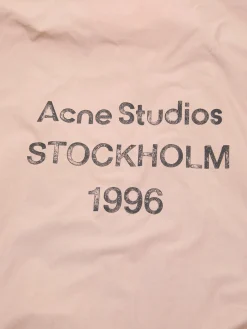Washed Logo Jacket i Mushroom Beige