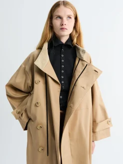 Water Resistant Frakke i Beige