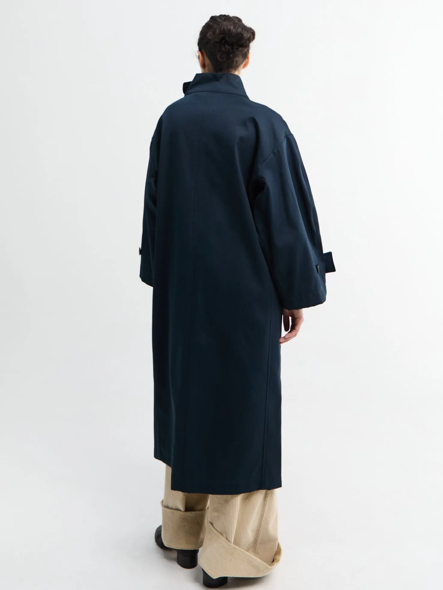 Water Resistant Frakke i Navy