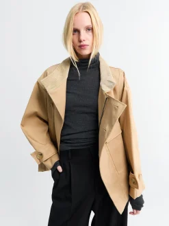 Water Resistant Jakke i Beige