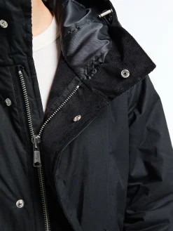 Waxed Parka jakke i Sort