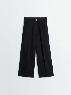 Wide Pants i Sort