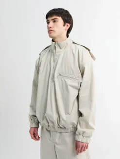 Windbreaker i Lysegrå Dragt