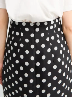Winton Skirt i Medium Dot Sort
