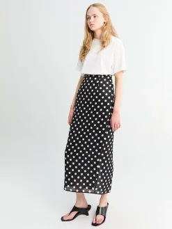 Winton Skirt i Medium Dot Sort