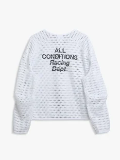 Womens Acg Dri-Fit Long-Sleeve Top i Hvid og Anthracite