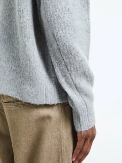 Yak Sweater i Grå Melange