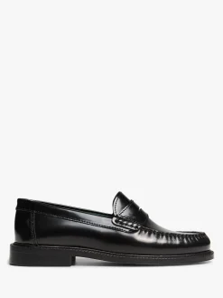 Yardee Moccasin Loafers i Sort Polido